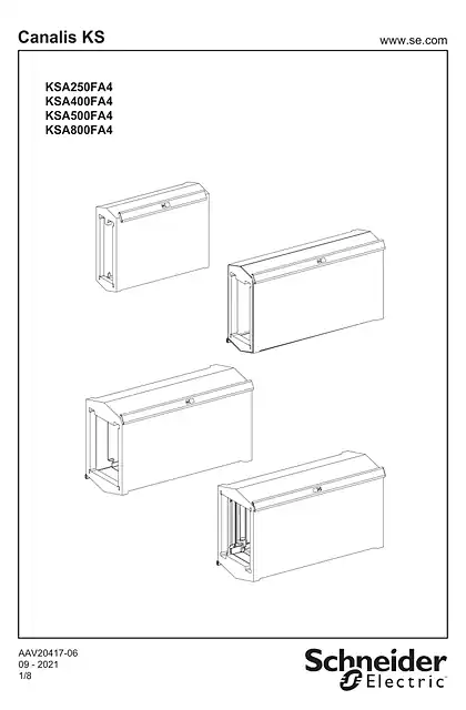 schneider施耐德KSA...FA4 - OLD KS ADAPTER - 说明页